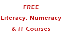 FREE Literacy, Numeracy & IT Courses